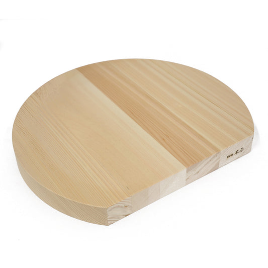 味1291 木曽ひのき 丸まな板 厚 張り板 大