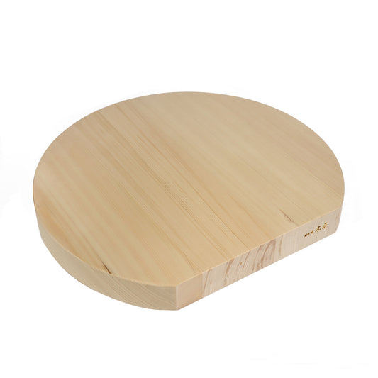 味1292 木曽ひのき 丸まな板 厚 張り板 小
