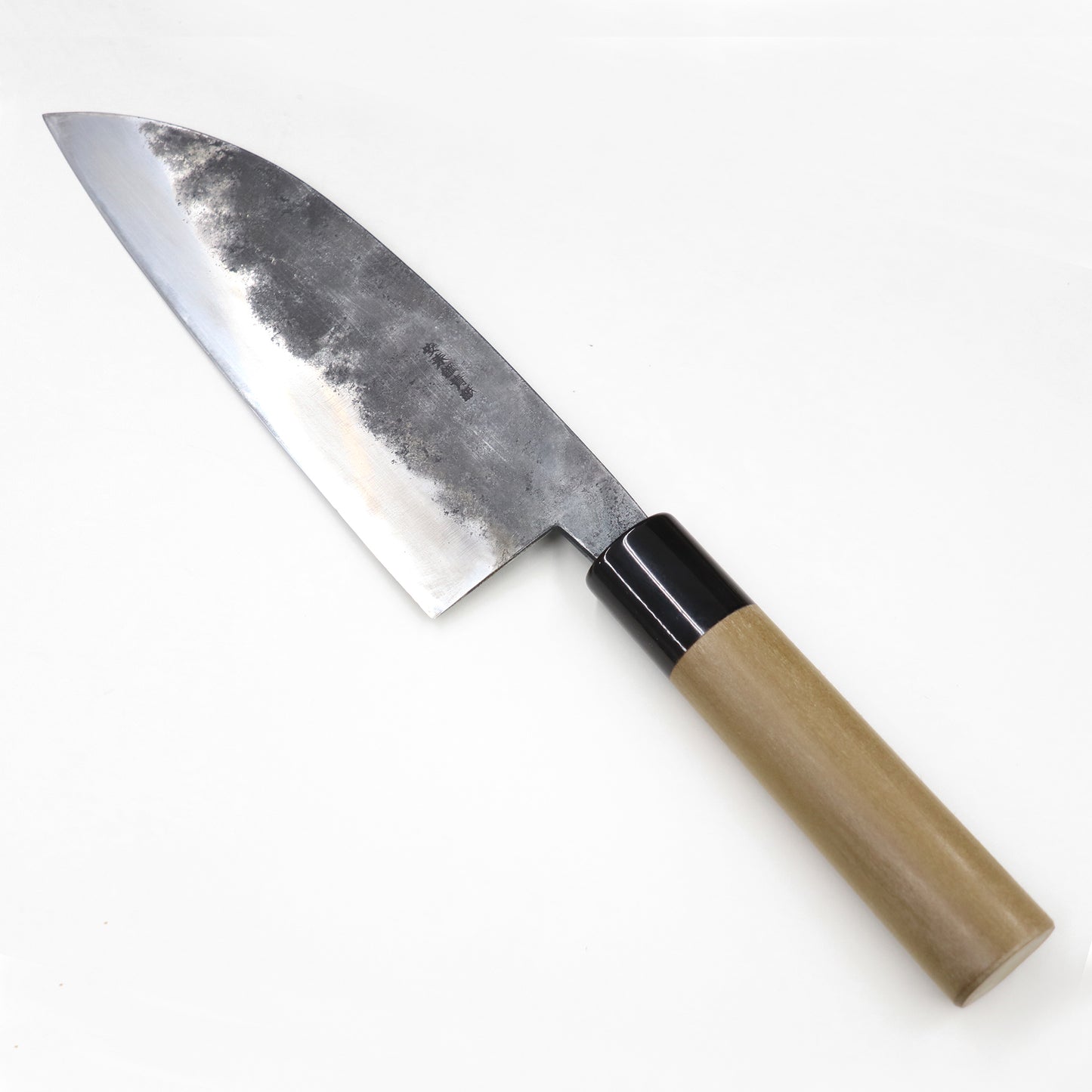 二代目興光作 金印木屋 菜切包丁 鎌型 165mm 水牛口