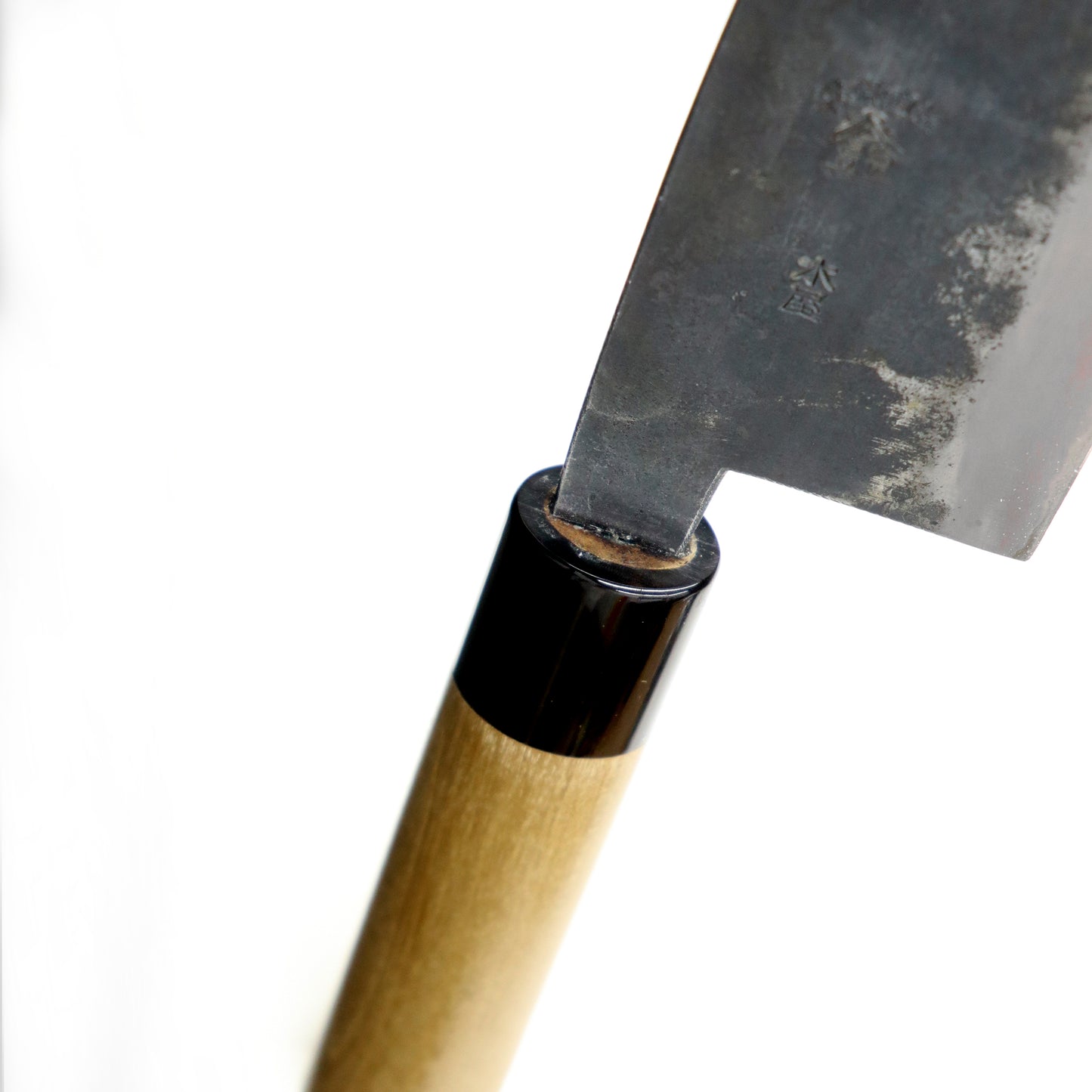 二代目興光作 金印木屋 菜切包丁 鎌型 165mm 水牛口