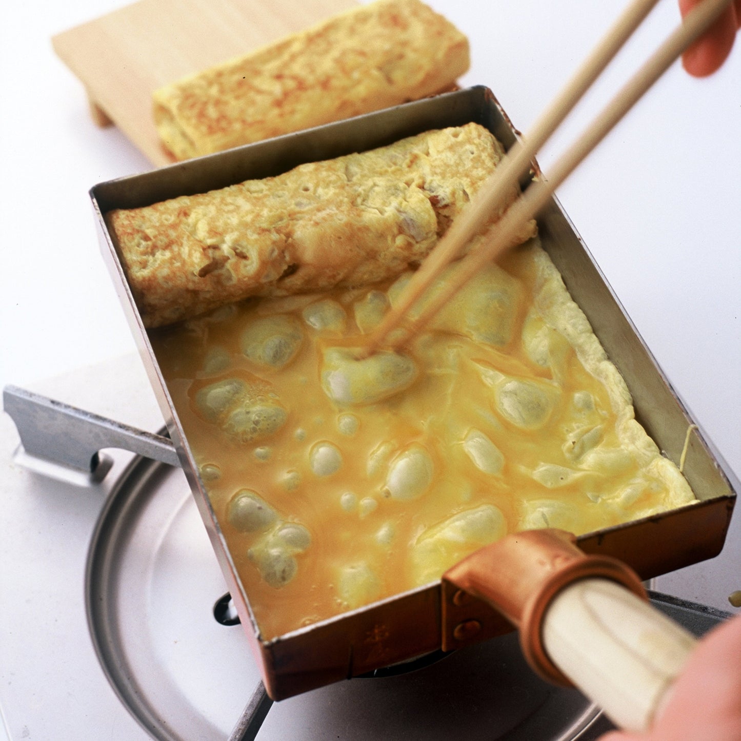 味051 玉子焼鍋 西型 120×160mm 銅