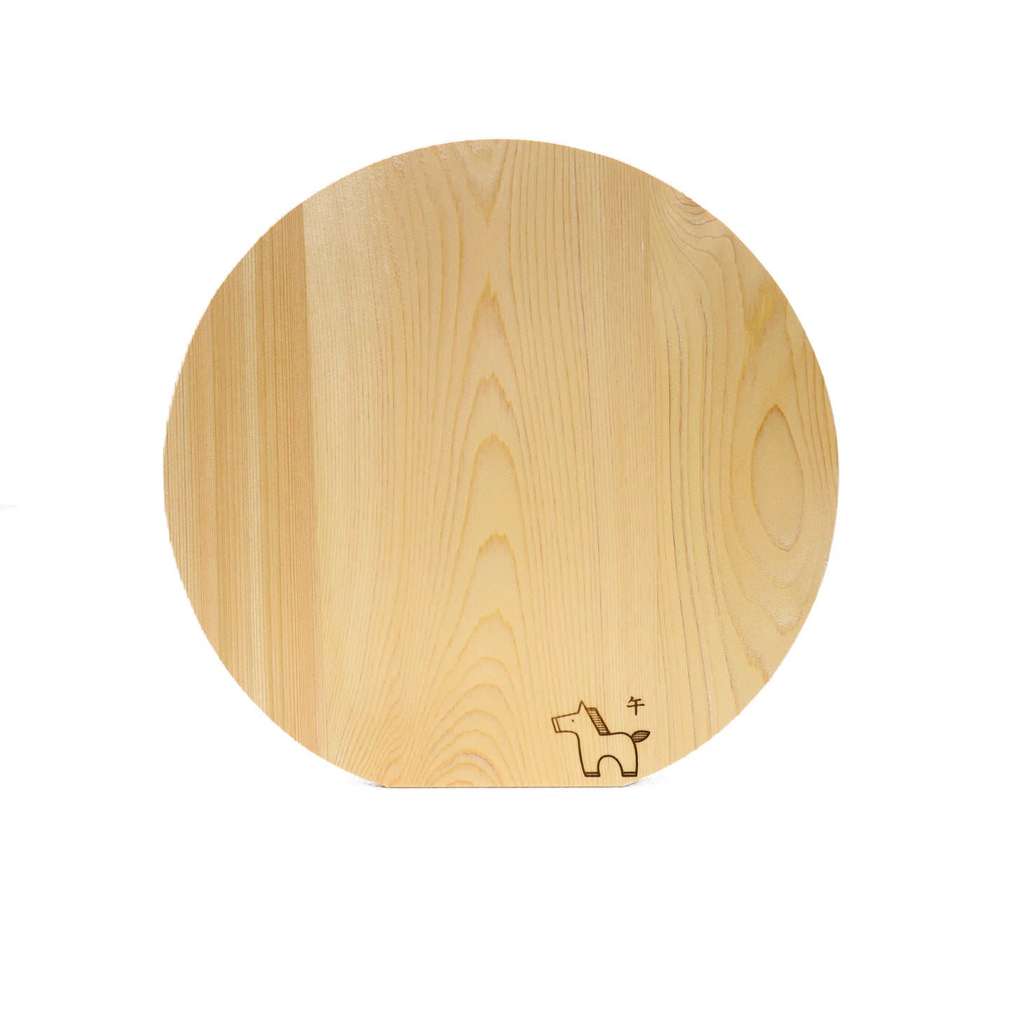 味1377　まな板　十二支【午】　木曽ひのき