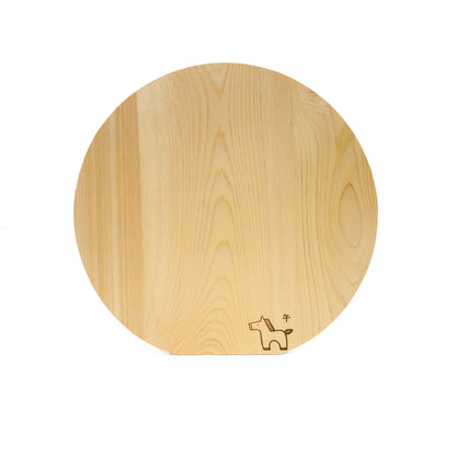 味1377　まな板　十二支【午】　木曽ひのき