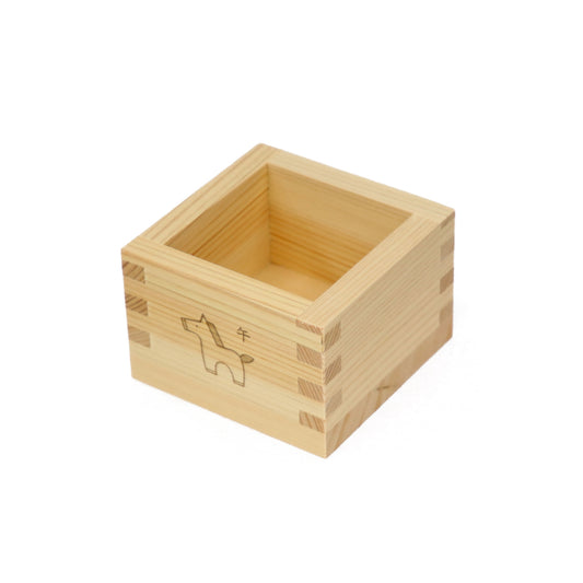 味1427　桝　1合　十二支【午】木曽ひのき