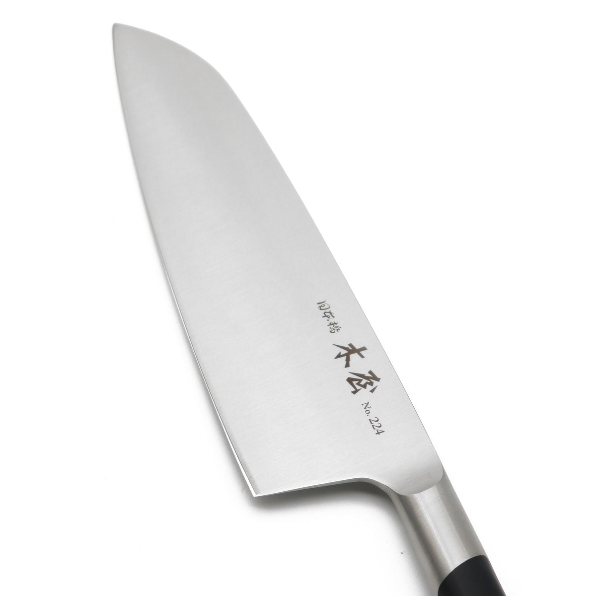 【特別価格】No.224　 木屋サバティエ三徳包丁（鎌型包丁）　165mm　ステンレス全身鍛造