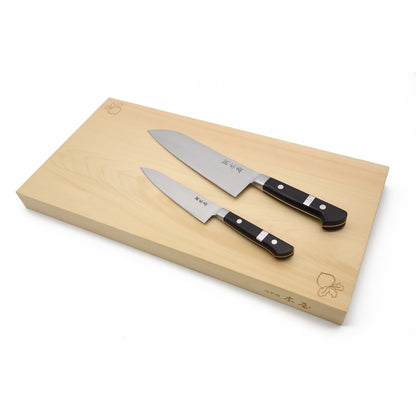 No.３　鎌型包丁（三徳包丁）　180mm　国産炭素鋼・ハガネ