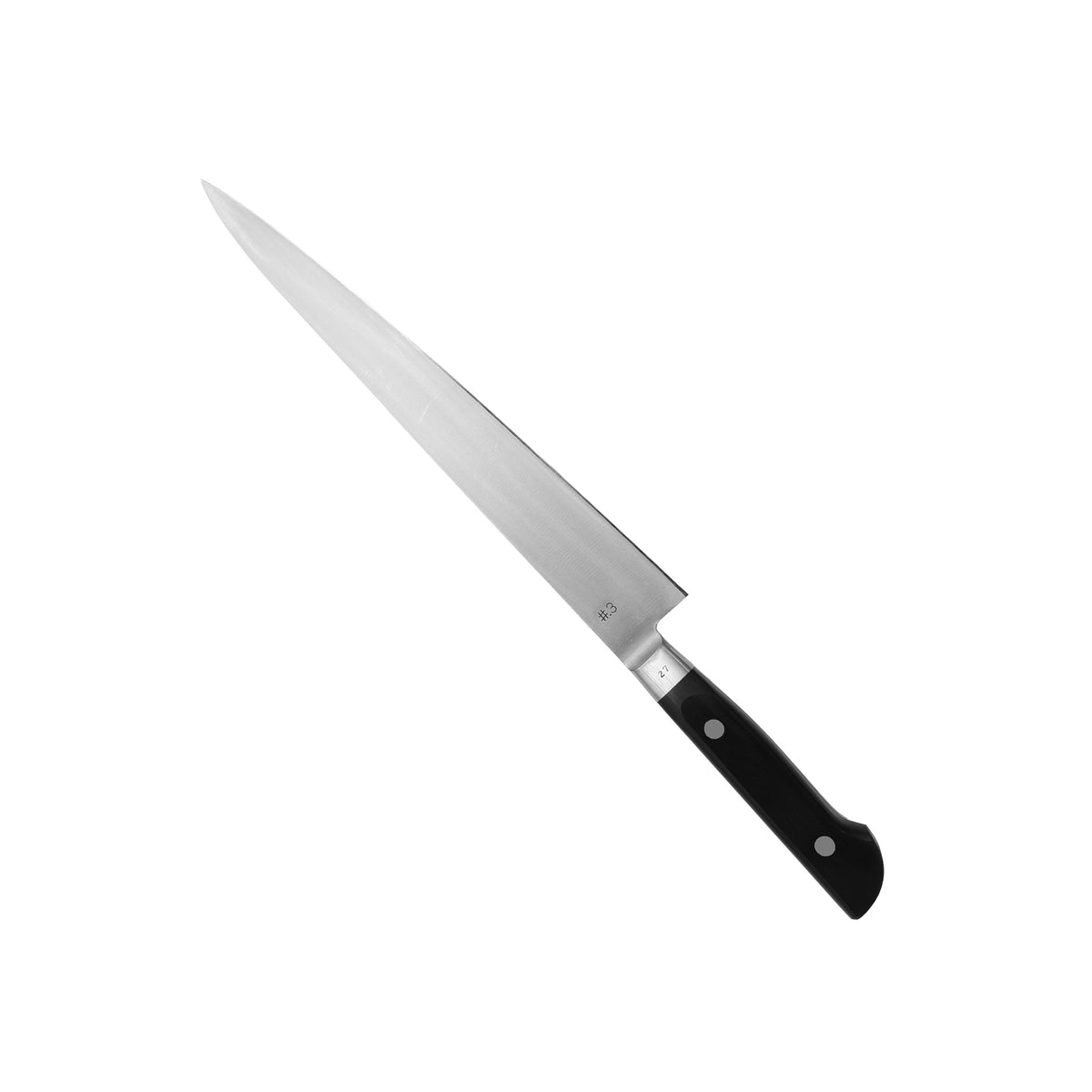 No.3　筋引　240mm　国産炭素鋼・ハガネ