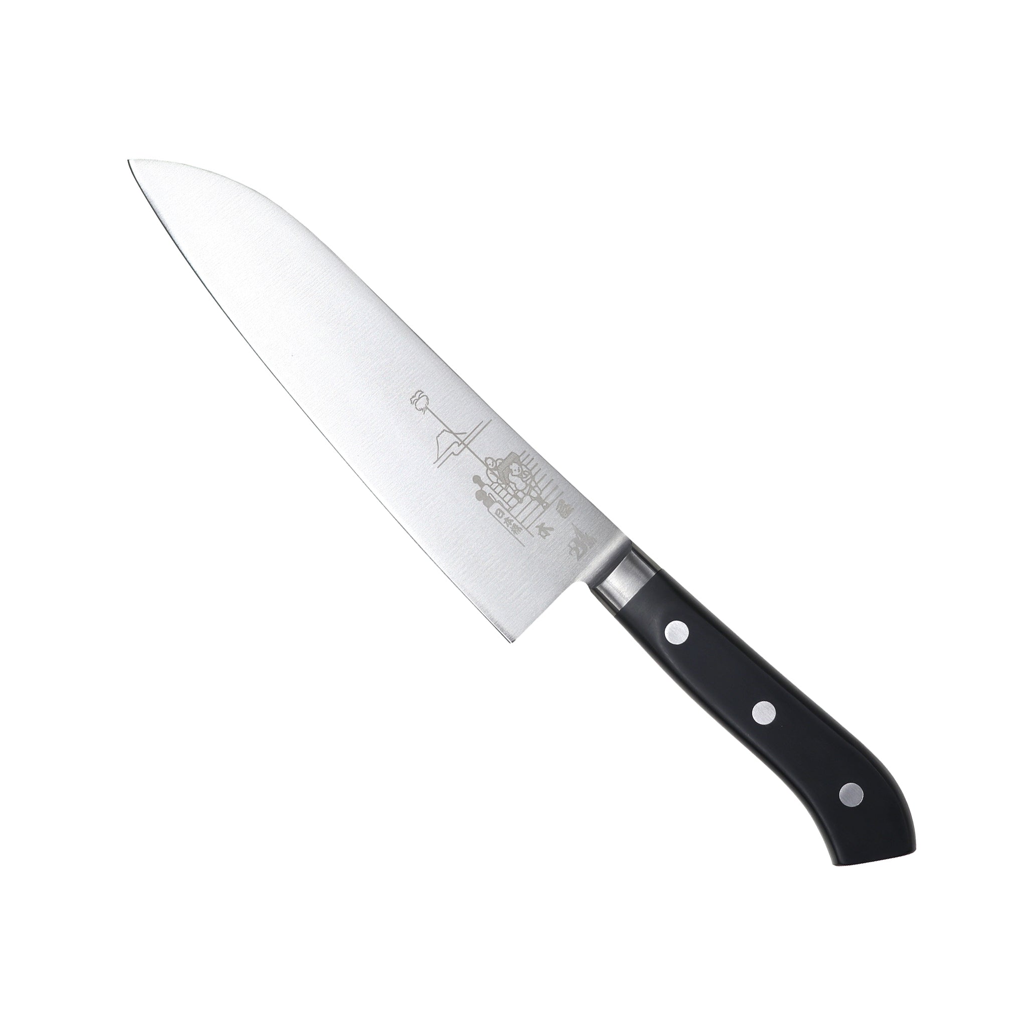 ichi　木屋　No.25 エーデルワイス　三徳　160mm 包丁 日本橋 木屋 No.25 中鎌型 三徳包丁(洋) エーデルワイスEV 160mm