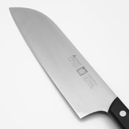 No.180　鎌型包丁（三徳包丁）　180mm　エーデルワイスステンレス鋼