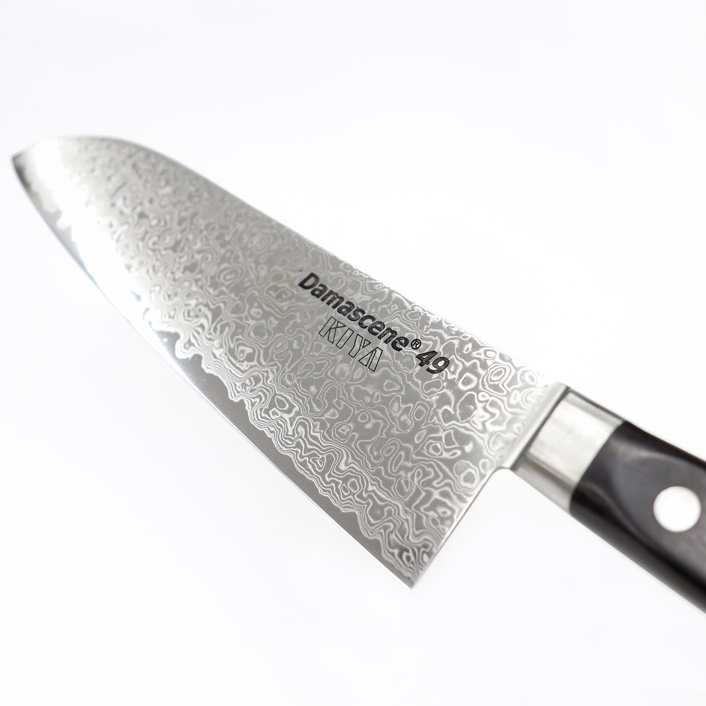 【特別価格・在庫限り終了商品】ダマシン49　鎌型（三徳）包丁　180mm　Damascene49