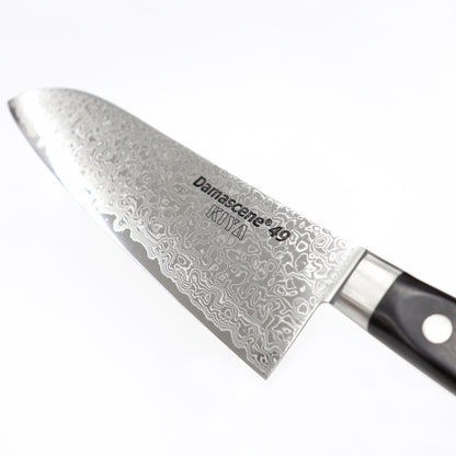 【特別価格・在庫限り終了商品】ダマシン49　鎌型（三徳）包丁　180mm　Damascene49