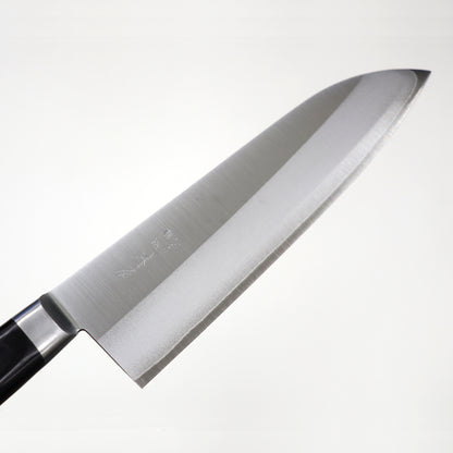 【特別価格】木屋　粉末ハイス鎌型包丁（三徳包丁）　割込　鍔付