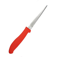 ラグビー　波刃ナイフ　128㎜　赤
