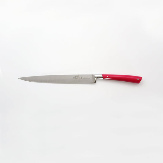 【特別価格】サバティエ フィレナイフ ピンク 6　180mm　ステンレス全身鍛造